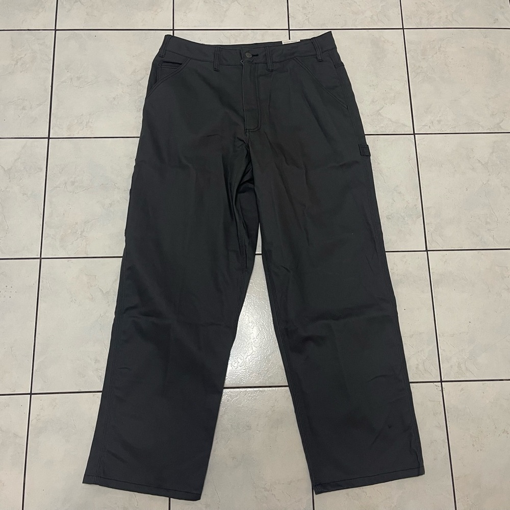 Nike Life Straight Leg Carpenter Pants 'Anthracite' FB7198-060 Men's Size 34